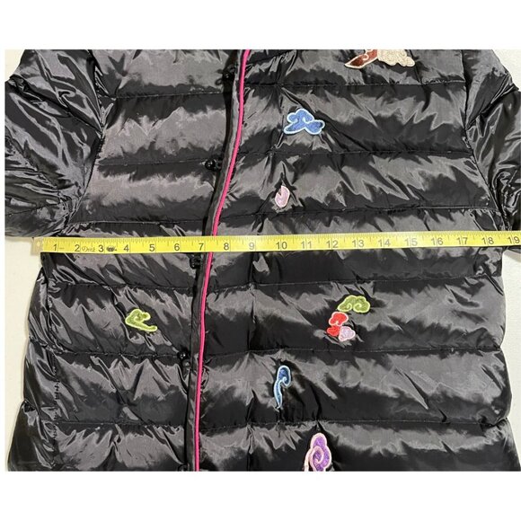 FX. & MONGYI Rare Embroidered Midi Puffer Coat Black/Rainbow 2X/Med (See Note) - Picture 9 of 13